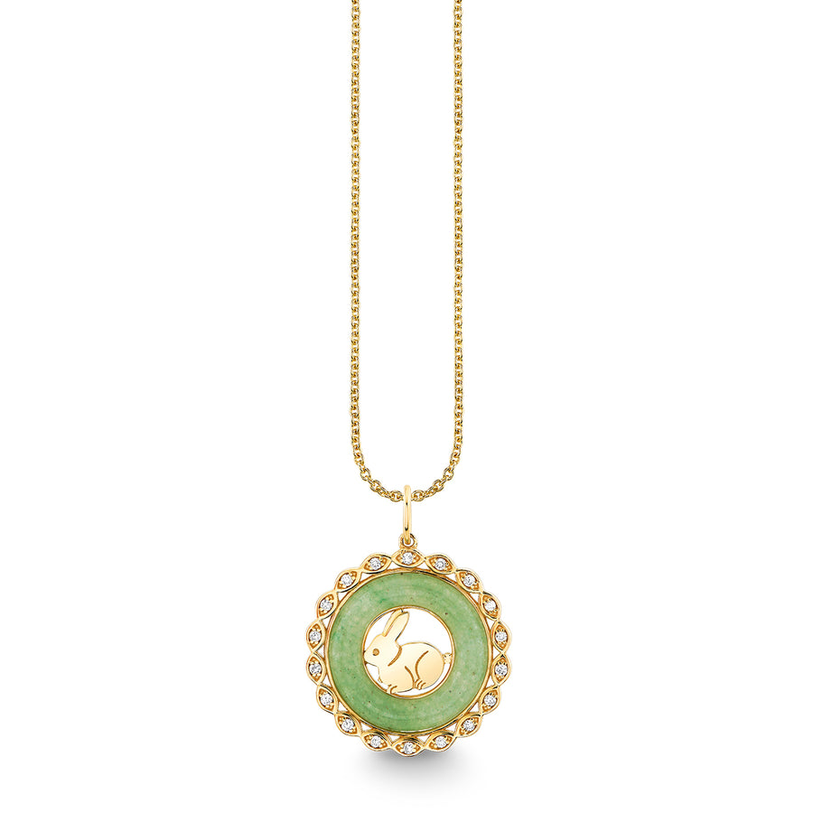 Gold, Diamond & Nephrite Jade Chinese Zodiac Charm - Sydney Evan Fine Jewelry