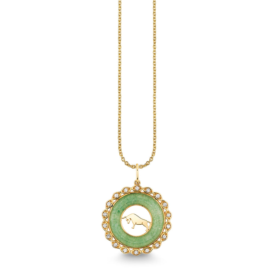 Gold, Diamond & Nephrite Jade Chinese Zodiac Charm - Sydney Evan Fine Jewelry