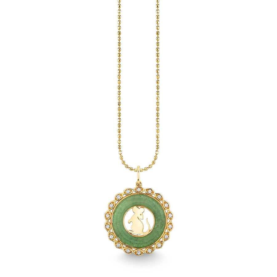 Gold, Diamond & Nephrite Jade Chinese Zodiac Charm - Sydney Evan Fine Jewelry