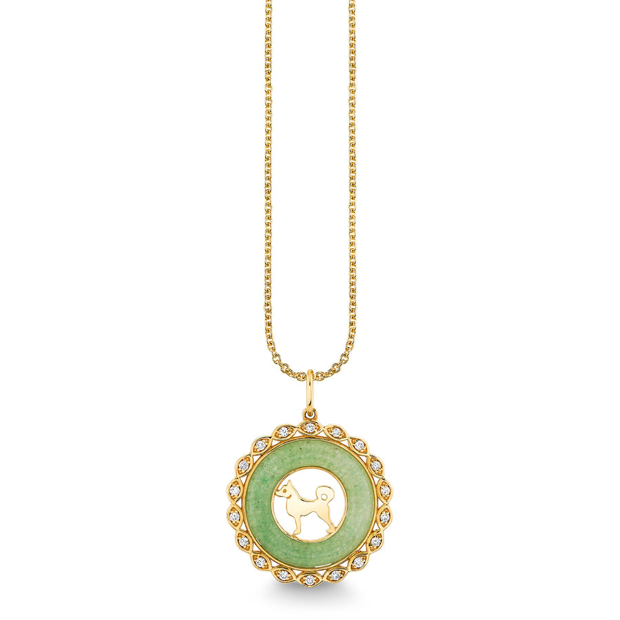Gold, Diamond & Nephrite Jade Chinese Zodiac Charm - Sydney Evan Fine Jewelry