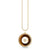 Gold, Diamond & Tiger Eye Evil Eye Stone Pendant