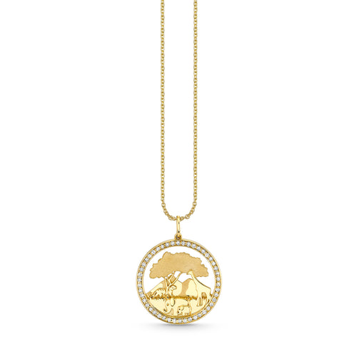 Gold & Diamond Safari Charm