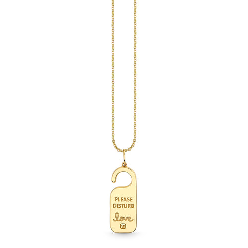 Gold & Diamond Hotel Door Tag Charm