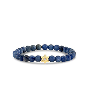 Gold & Diamond Star of David on Kyanite - Sydney Evan Fine Jewelry