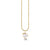 Gold & Enamel Dove Charm