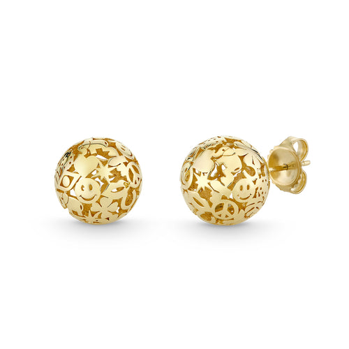 Gold Icon Wallpaper Ball 12mm Studs