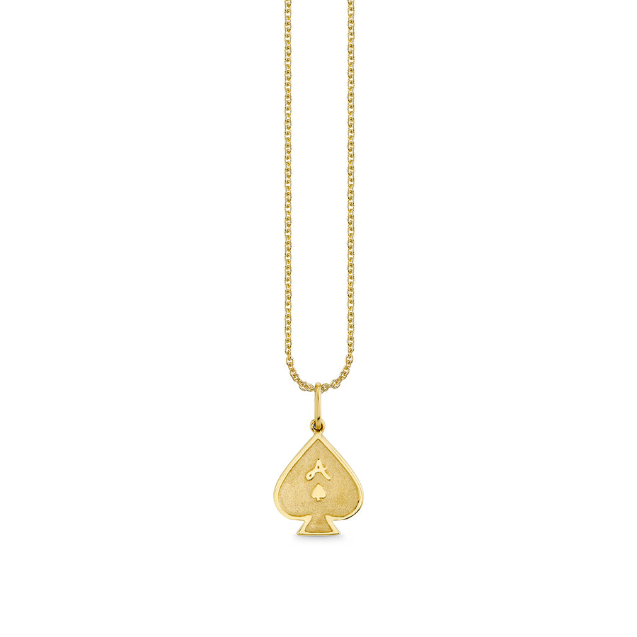 Gold & Diamond Ace of Spades Charm - Sydney Evan Fine Jewelry