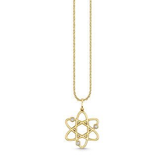 Gold & Diamond Medium Cosmos Charm - Sydney Evan Fine Jewelry