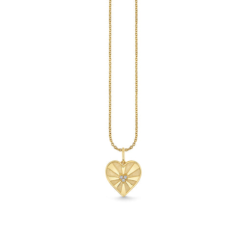 Gold & Diamond Ace of Hearts Charm