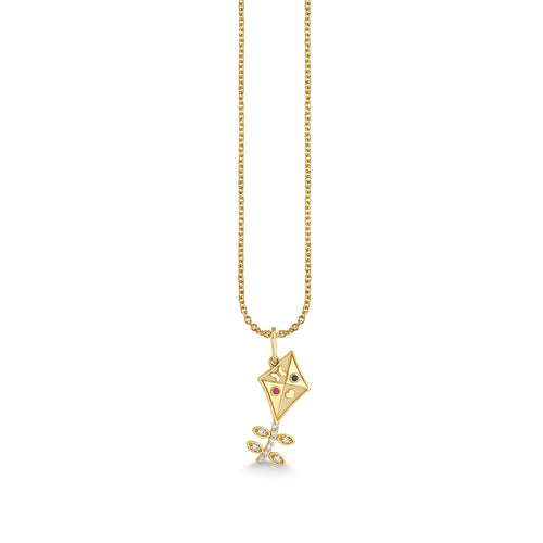 Gold & Diamond Kite Charm