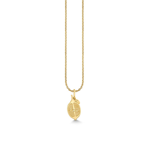 Gold & Yellow Sapphire Lemon Charm