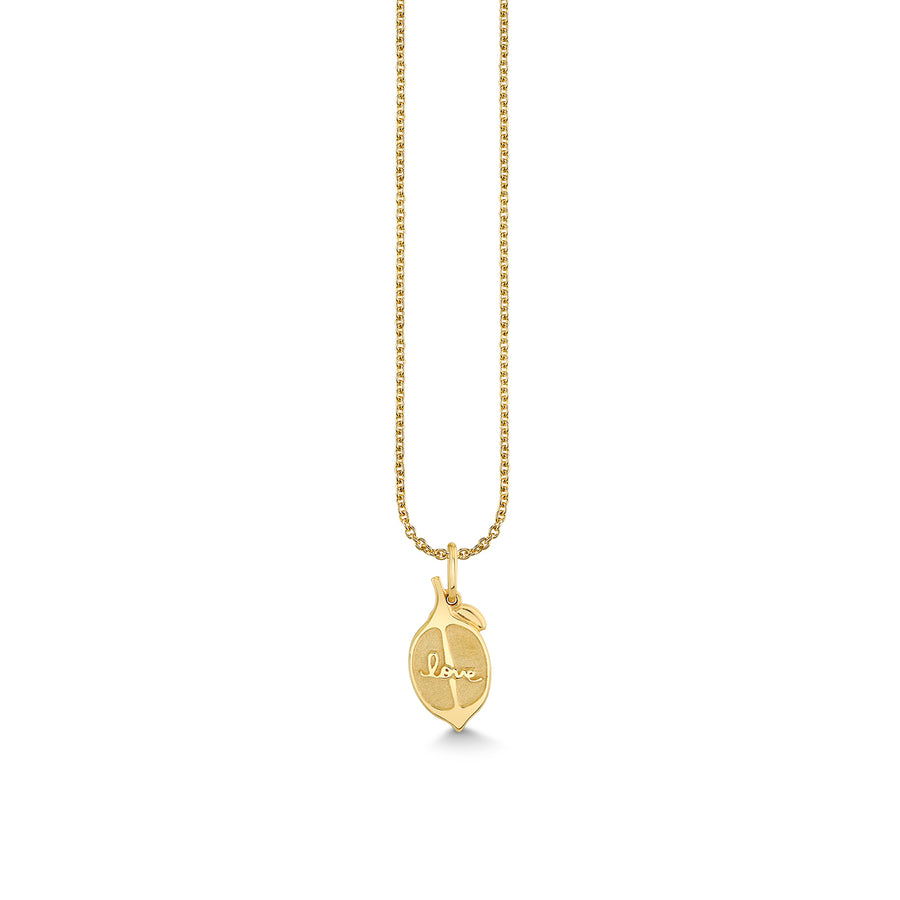 Gold & Yellow Sapphire Lemon Charm - Sydney Evan Fine Jewelry
