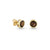 Gold & Smokey Topaz Icon Solitaire Stud