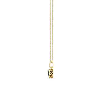 Gold & Smokey Topaz Icon Solitaire with Diamond Bail Charm - Sydney Evan Fine Jewelry
