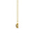 Gold & Smokey Topaz Icon Solitaire Charm