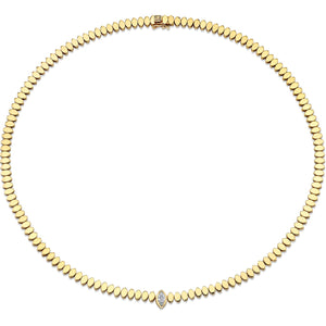Gold & Diamond Marquise Eye Necklace - Sydney Evan Fine Jewelry
