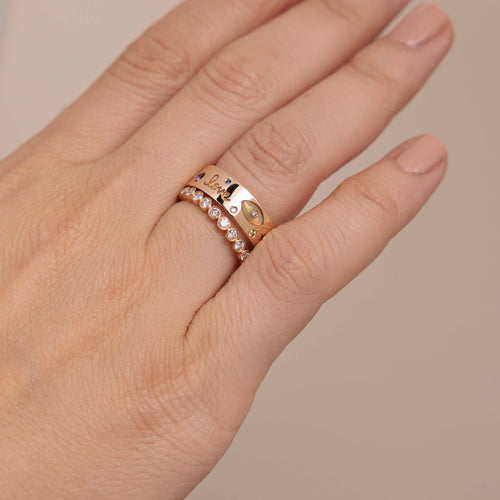 Gold & Diamond Iconography Ring