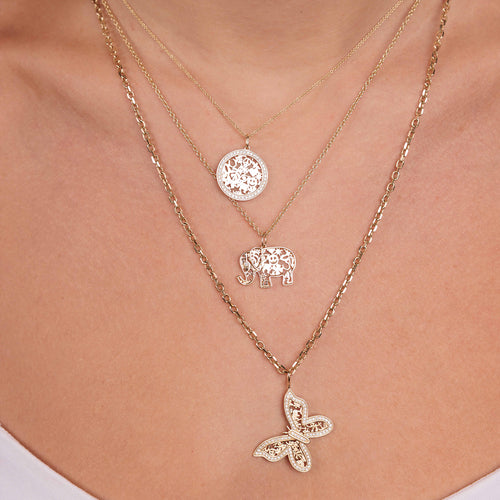 Gold & Diamond Wallpaper Circle Charm