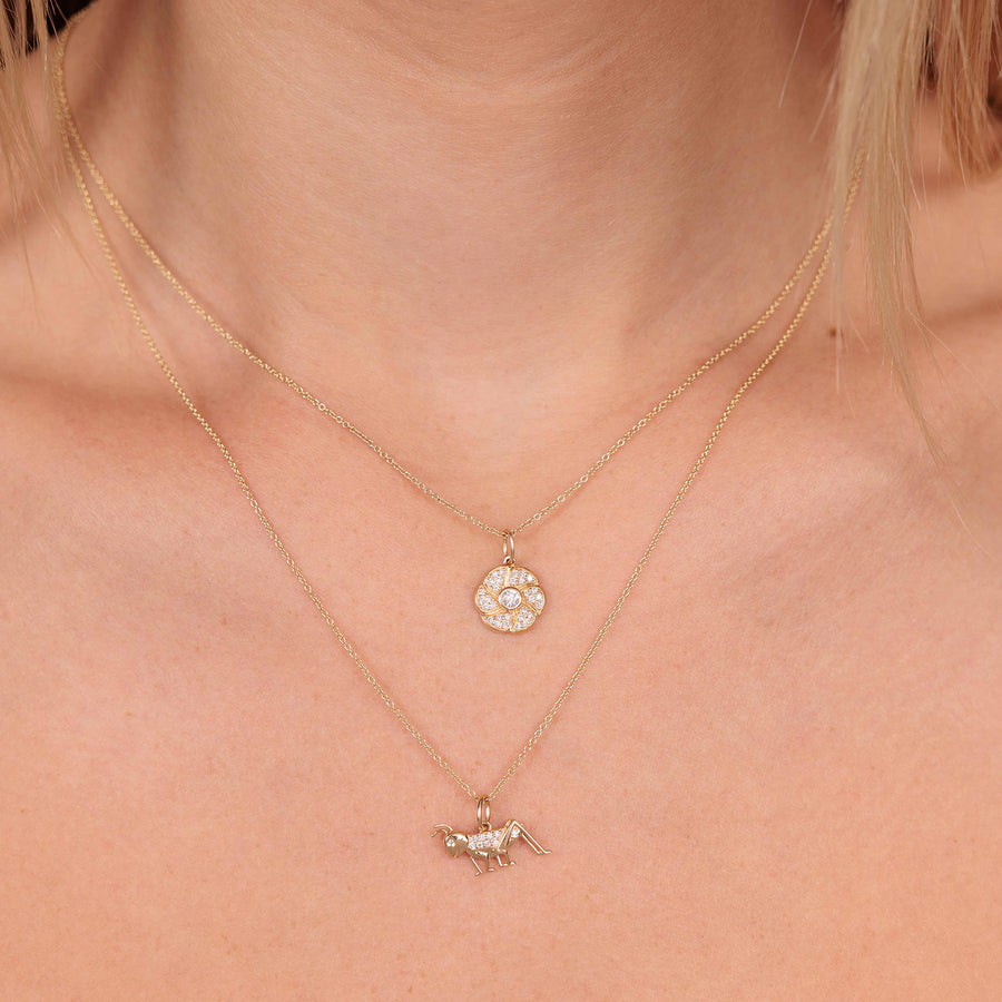 Gold & Diamond Cricket Charm - Sydney Evan Fine Jewelry