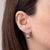 Gold & Diamond Tiny Dog Bone Stud