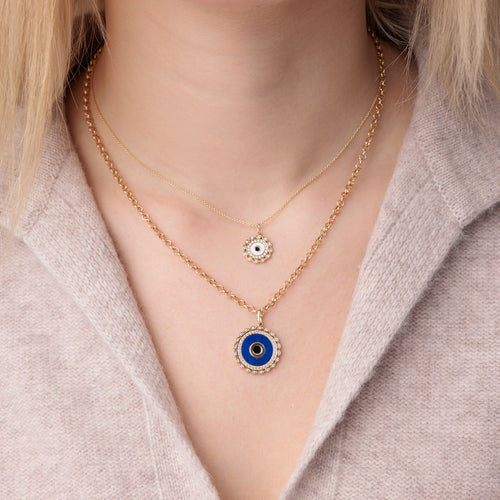 Gold & Diamond Small Marquise Eye Charm