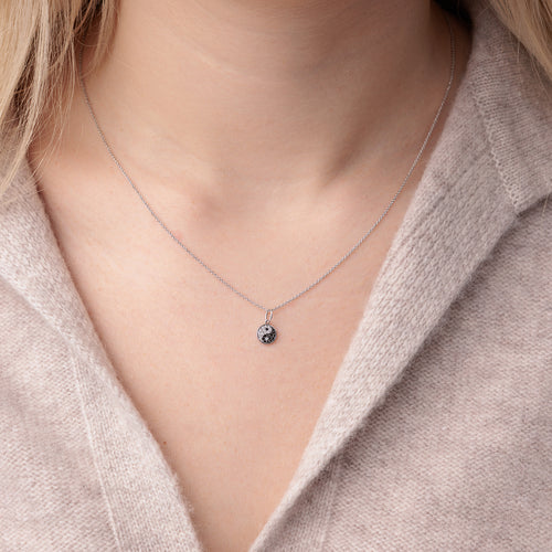 Gold & Diamond Small Yin Yang Charm