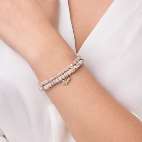 Pure Gold Tiny Dragonfly on Grapolite