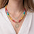 Gold & Diamond Icon Wheel Jade Necklace