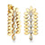 Gold & Diamond Marquise Eye Short Drop Earrings