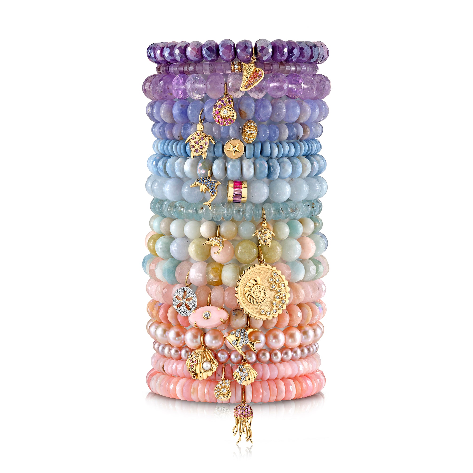 Shop Sydney Evan 14k Gold & Sapphire Conch Shell on Moonstone