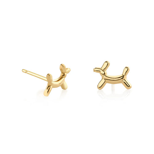Gold Balloon Dog Stud