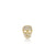Gold & Diamond Skull Stud