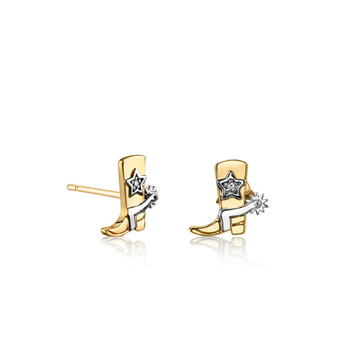 Gold & Diamond Cowboy Boot Stud