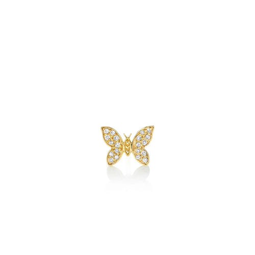 Kids Collection Gold & Diamond Tiny Butterfly Stud