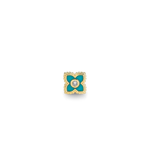 Gold & Diamond Mini Moroccan Flower Stud