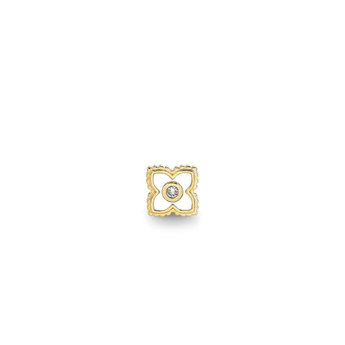 Gold & Diamond Mini Moroccan Flower Stud