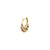 Gold & Rainbow Marquise Eye Fringe Huggies
