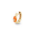 Gold & Diamond Tiny Carved Stone Huggie