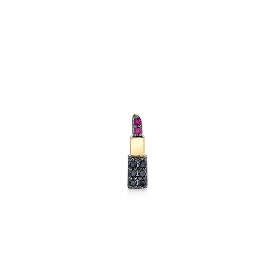 Gold & Diamond Lipstick Stud - Sydney Evan Fine Jewelry