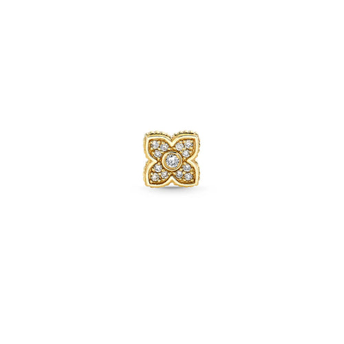 Gold & Diamond Mini Moroccan Flower Stud