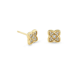 Gold & Diamond Mini Moroccan Flower Stud - Sydney Evan Fine Jewelry