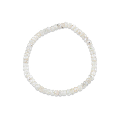 4mm Mystic Blush Grapolite Faceted Rondelle Bracelet