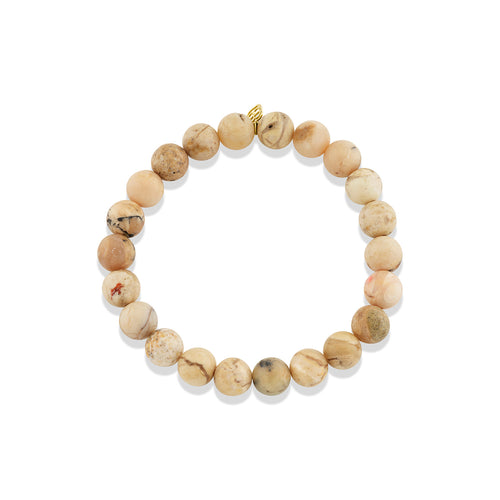 8mm African Opal Smooth Round Bracelet
