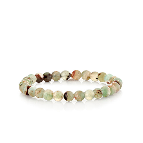 6mm Aquaprase Smooth Round Bracelet