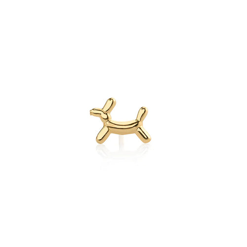 Kids Collection Gold Balloon Dog Stud