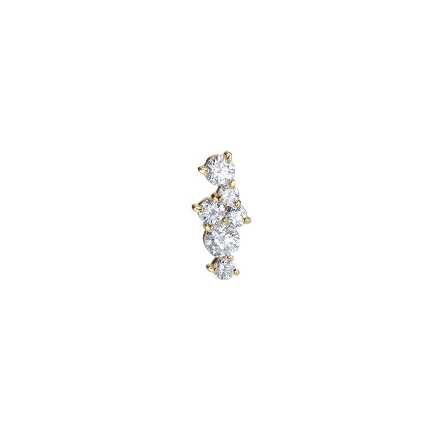 Gold & Diamond Cocktail Bar Stud - Sydney Evan Fine Jewelry