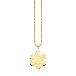 Pure Gold Large Daisy Flower Charm - Sydney Evan Fine Jewelry