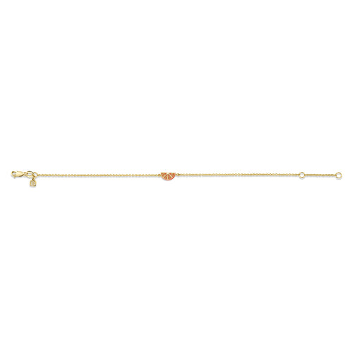 Gold & Orange Sapphire Orange Slice Bracelet