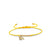 Gold & Diamond Tiny Leo Zodiac Cord Bracelet