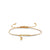Gold & Diamond Tiny Virgo Zodiac Cord Bracelet
